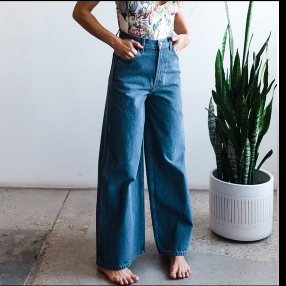 B SIDES Jeans High Wide Jeans - Picture 1 of 4